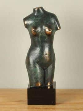 Dekofigur Bronze Torso 35 cm.