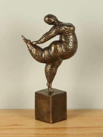 Dekofigur Dame Ballett Bronze