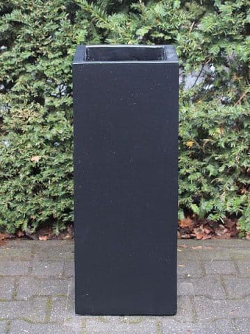 Blumenkästen für draußen leichtbeton farbe schwarz 70*27*27 cm.