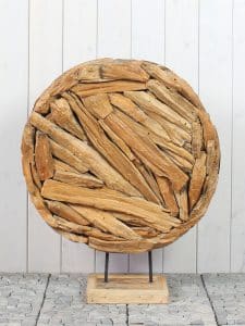 Round Wood on Stand