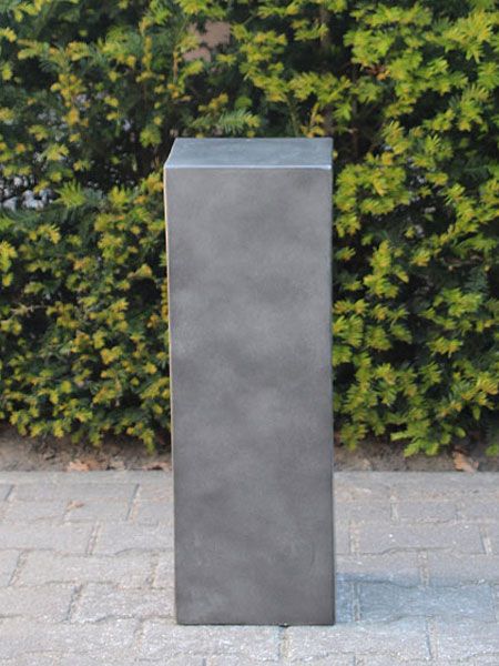 Geleerde Verplaatsbaar Imitatie Sokkel light cement, antraciet, 80x30x30 cm - Beeldenmarkt