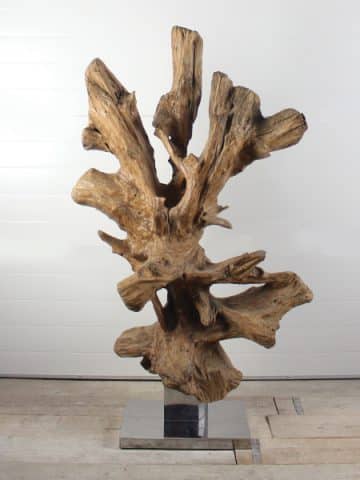 Holzskulptur Teakholz 63 GJ