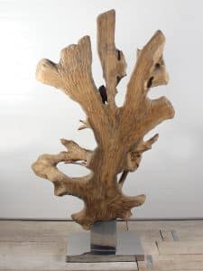 Holzskulptur Teakholz 63 GJ