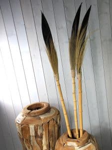 Vase aus Teakholz 100 cm. YA-17