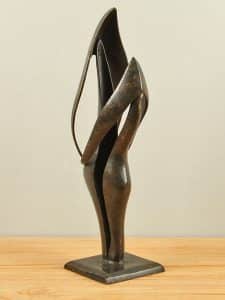 Bronze Figur Abstract Duo