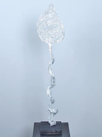 Aluminium Skulptur The Leaf