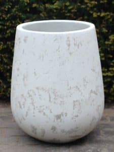 Leichtbeton Blumentopf 50*36 cm. weiß