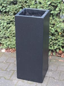 Blumenkästen für draußen leichtbeton farbe schwarz 70*27*27 cm.