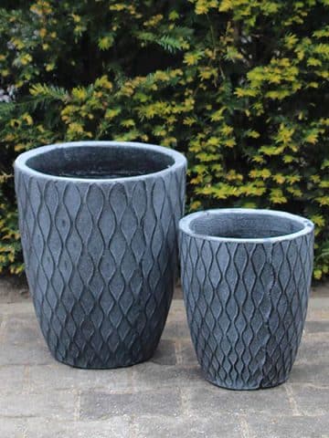 Leichtbeton Pflanzgefäß 30*26 cm. farbe grau