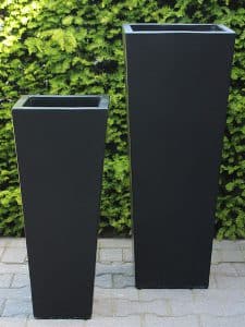 Blumentöpfe für draußen leichtbeton 76*32 cm. schwarz