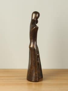 Statue Bronze Familie 3 Kinder