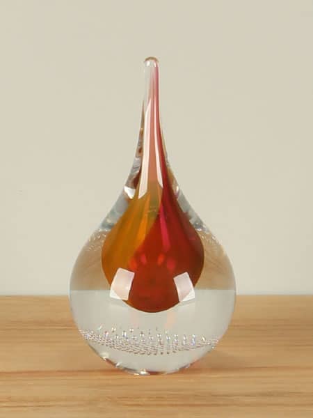 Glas pegel rood/oranje 9418RO