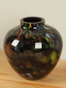 Ball Vase schwarz und farbig