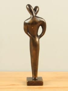 27 cm. Bronze Statue