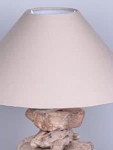 Schirmlampe aus Holzstücken 60 cm