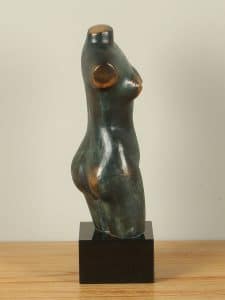 Dekofigur Bronze Torso 35 cm.