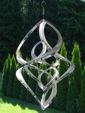 Edelstahl Windspinner doppelt 7
