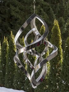 Edelstahl Windspiel doppelt dick 9