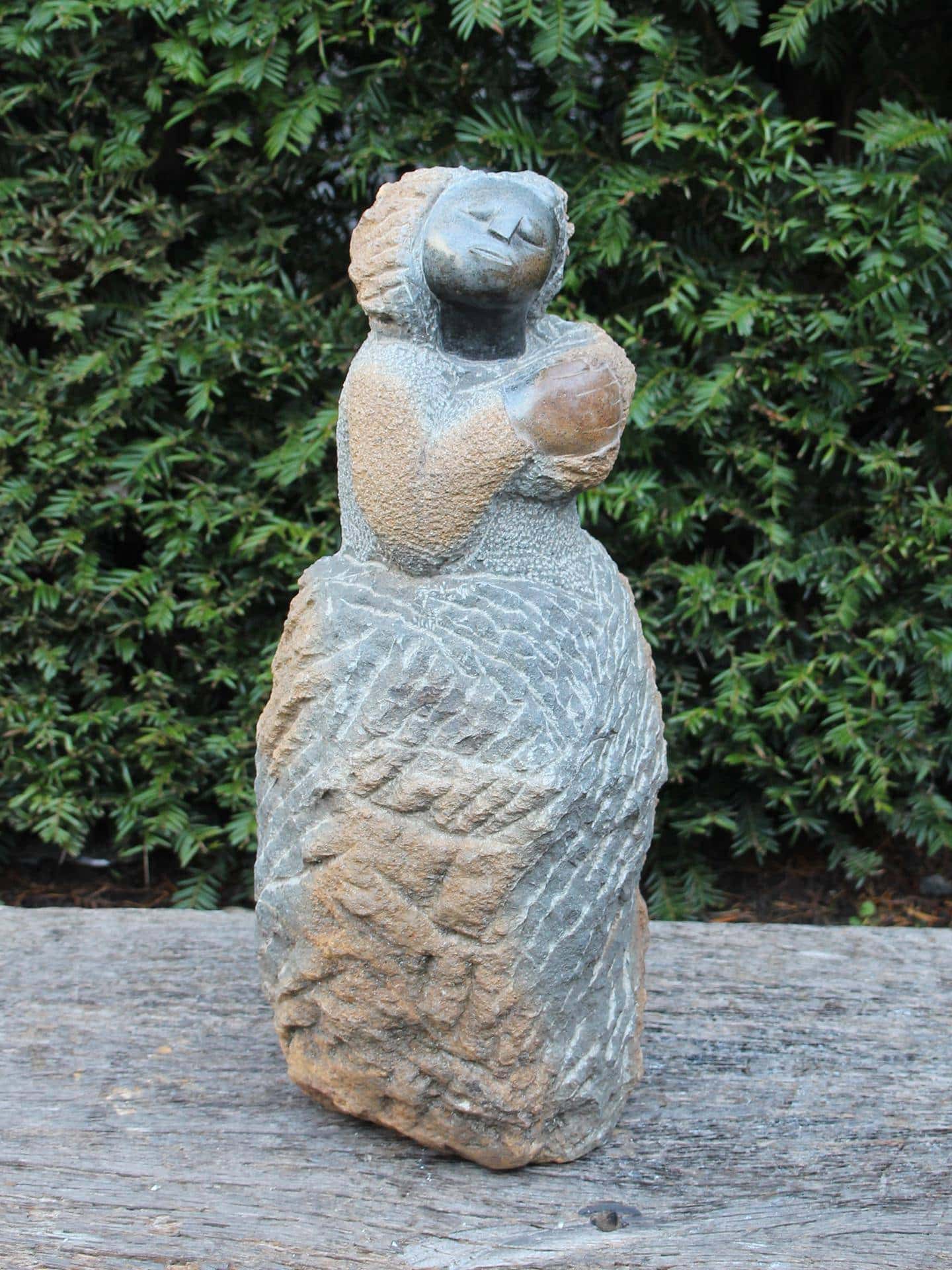 Zimbabwaans ornament Mama, 45 cm