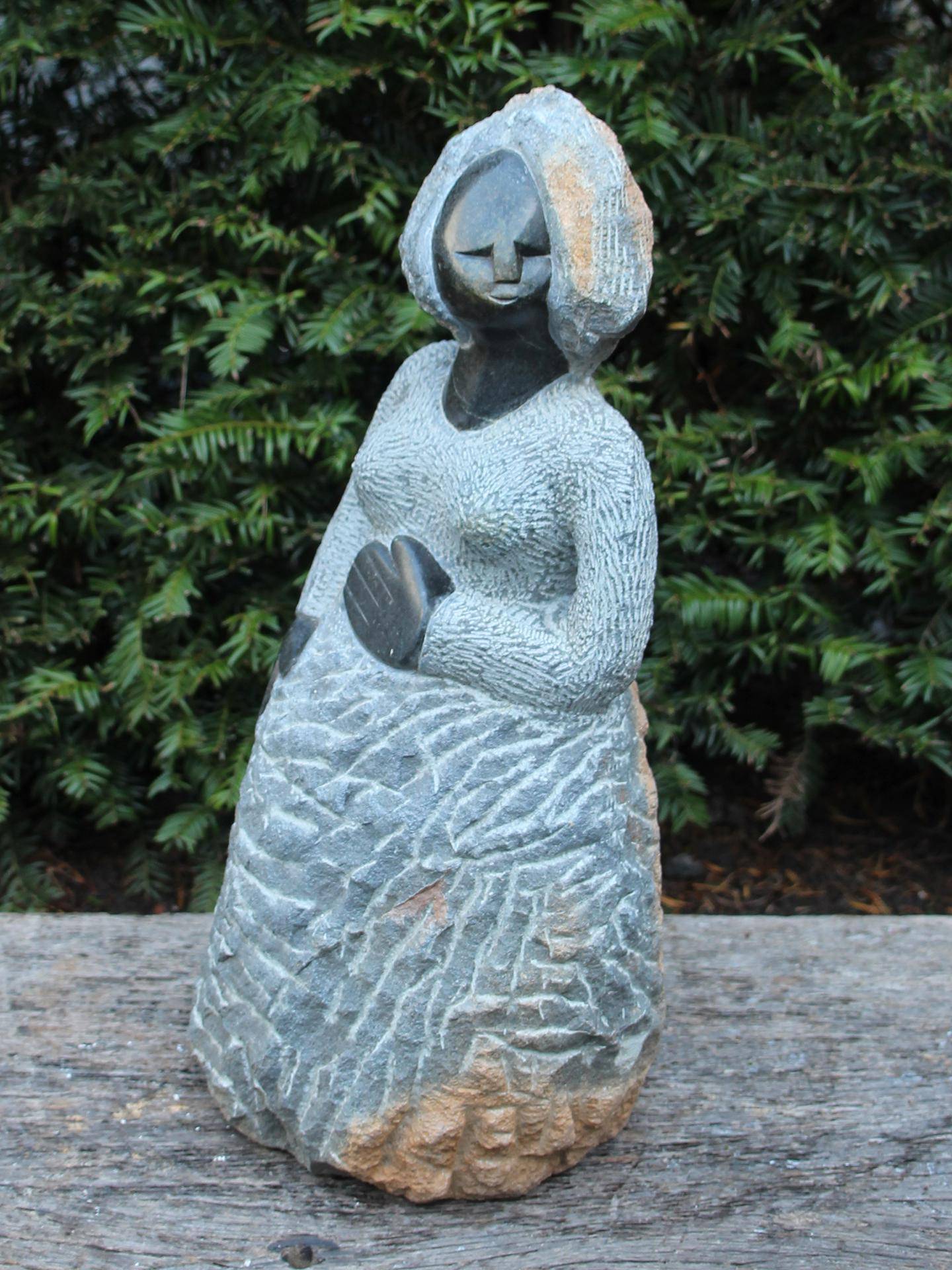 Zimbabwaans beeld Pregnant, 45 cm