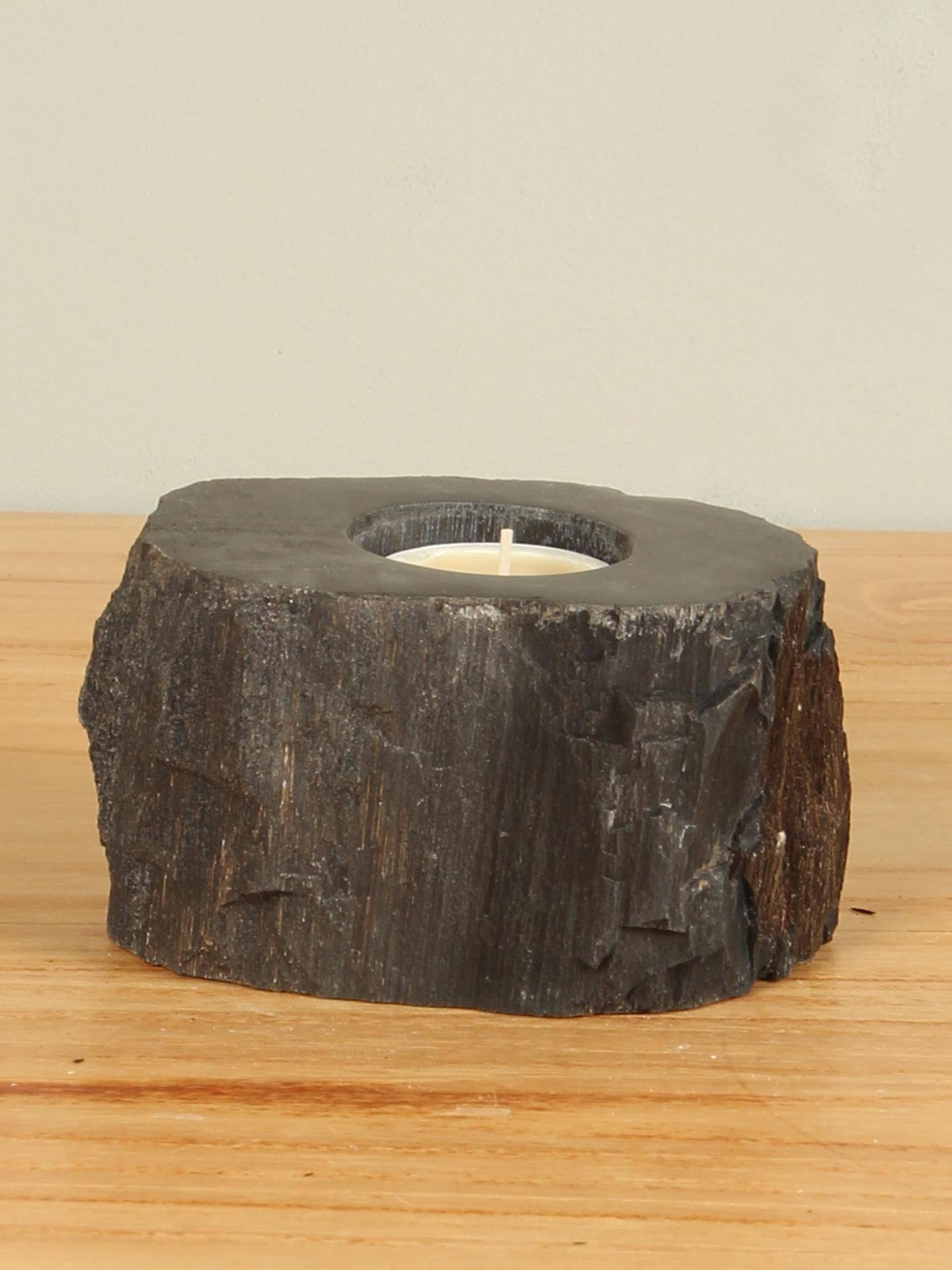 Waxinelichtje versteend hout nr. 8