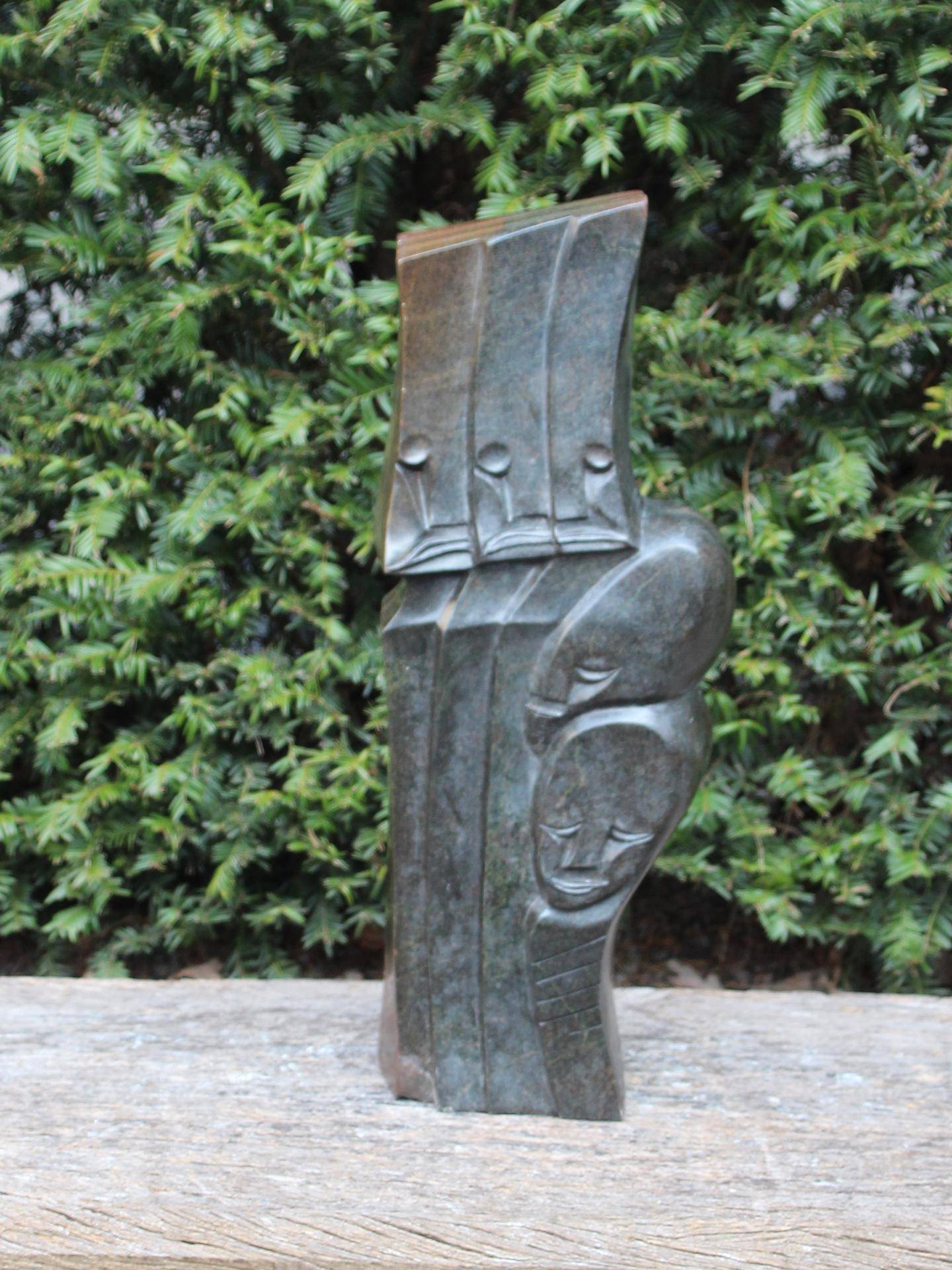 Zimbabwaans ornament Five People, 49 cm