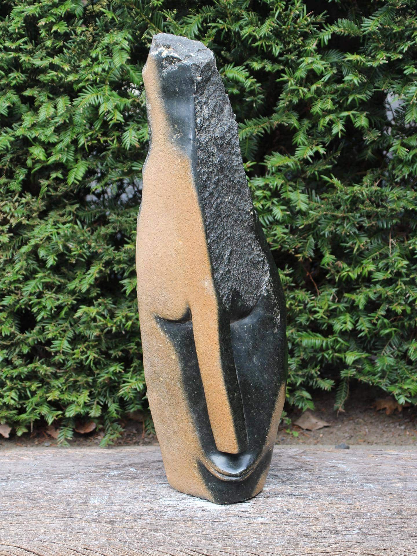 Zimbabwaans tuinbeeld Face nr. 3, 66 cm