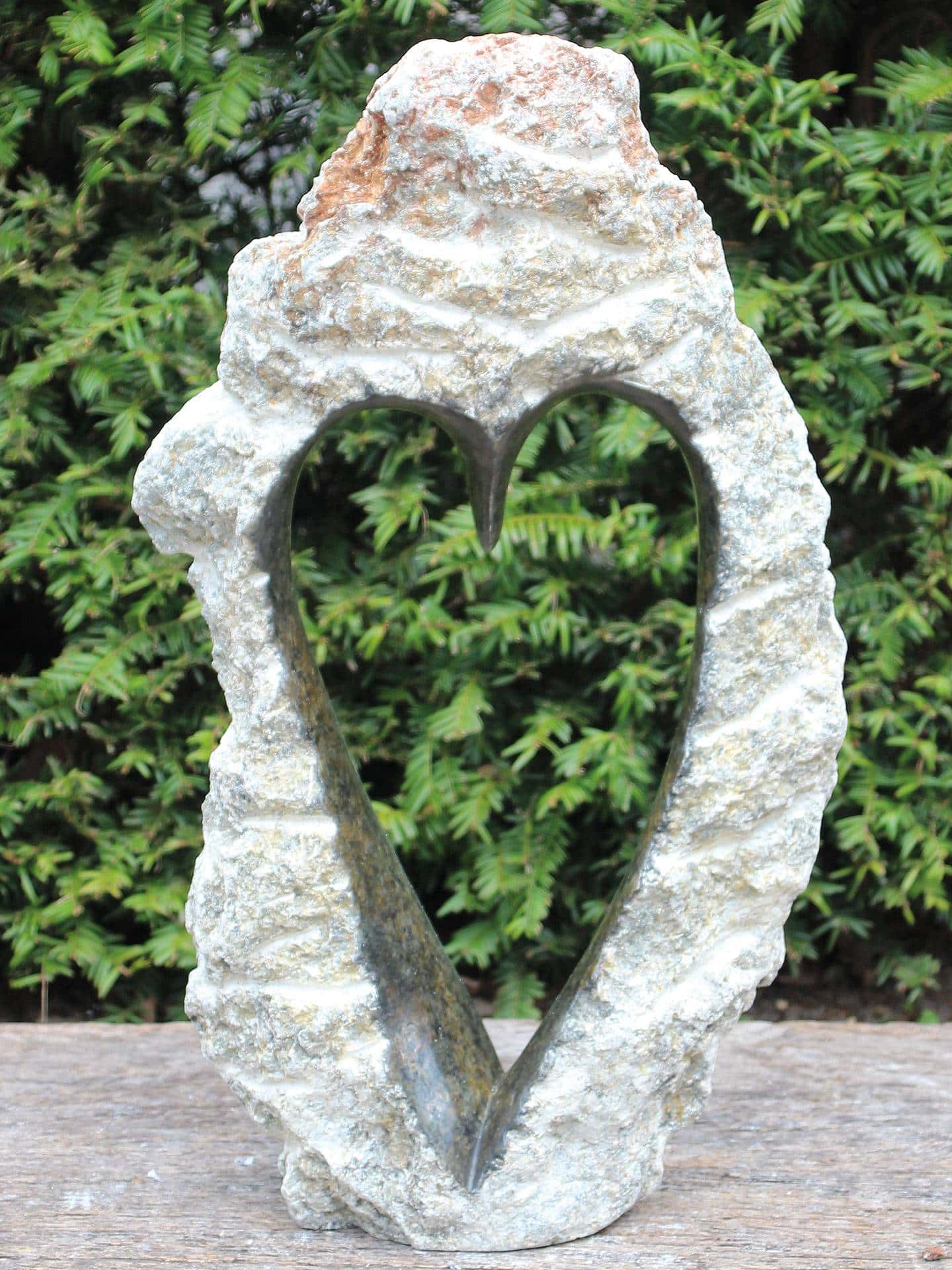 Hart nr. 11 serpentijnsteen, 52 cm