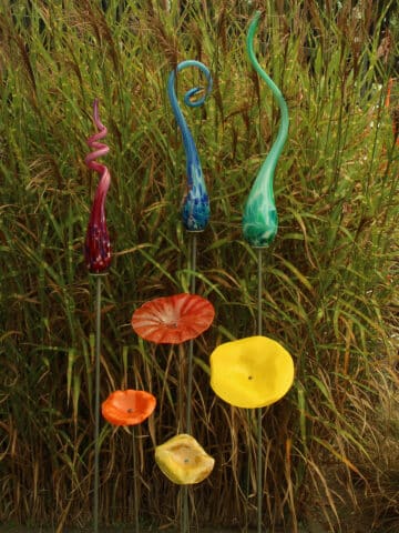 Tuinprikkers uit glas