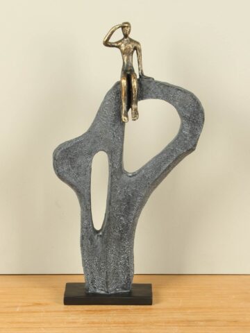 Bronslook beeld De Vooruitkijker, 47 cm