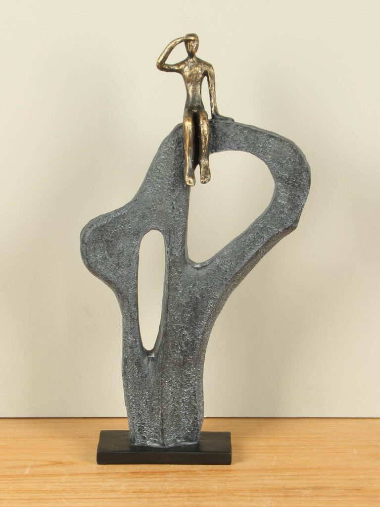 Bronslook beeld De Vooruitkijker, 47 cm