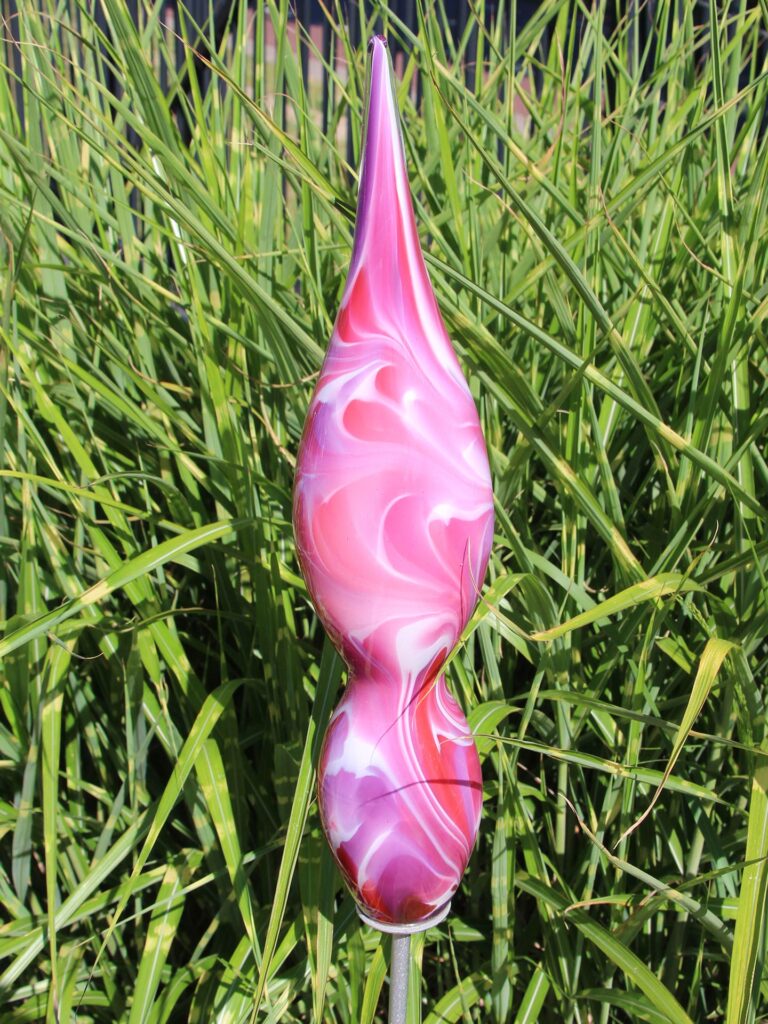 Tuinprikker glas Atlas, roze 462