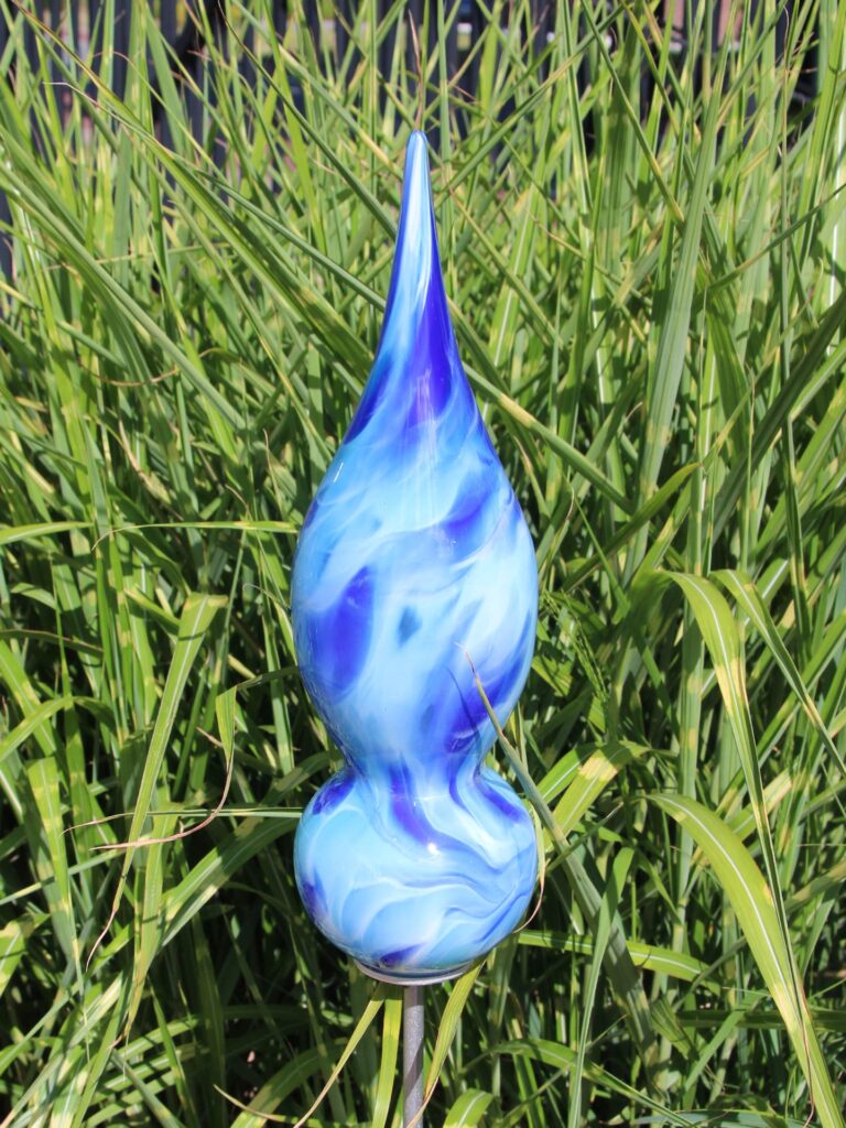 Tuinprikker glas Jupiter, azuur 461