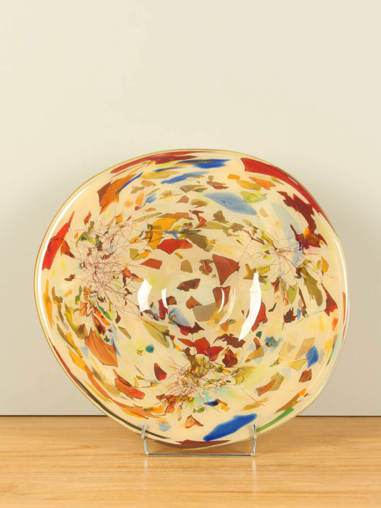 Glazen schaal Linea, 44 cm