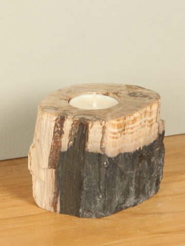 Waxinelichtje versteend hout nr. 25