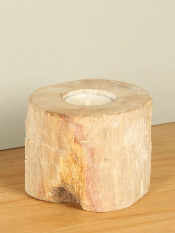 Waxinelichtje versteend hout nr. 3