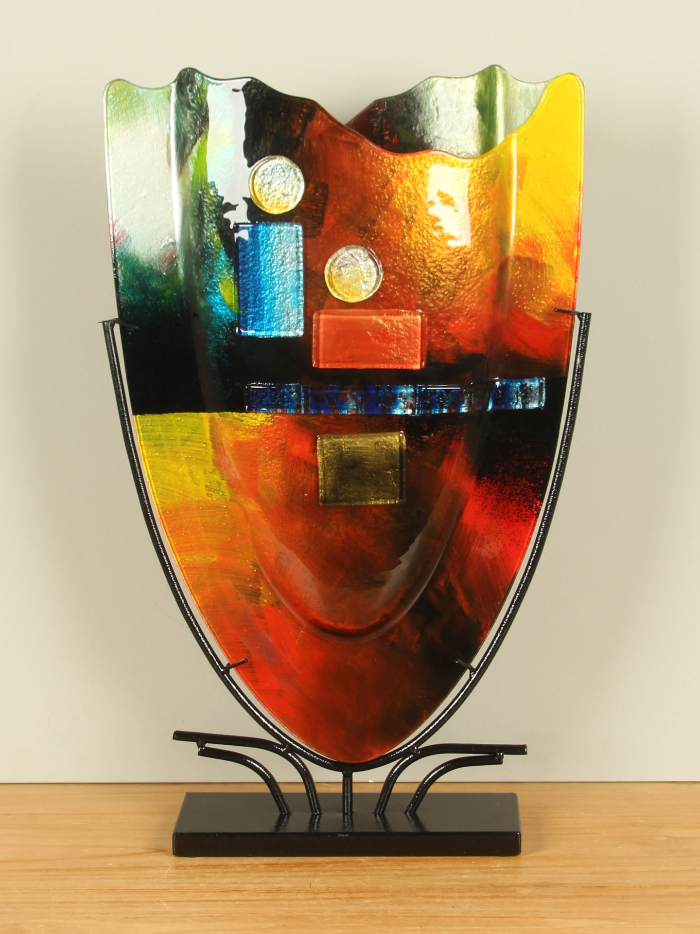 Glazen vaas Desert op standaard, 57 cm