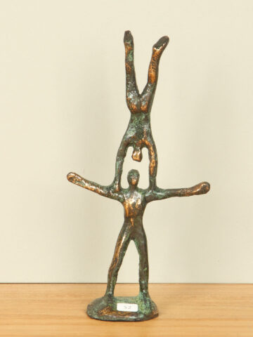 Bronzen sculptuur In Balans, 17 cm
