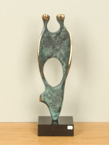 Bronzen sculptuur Relatie, 30 cm