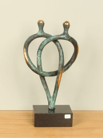 Bronzen beeld Verbondenheid, 22 cm
